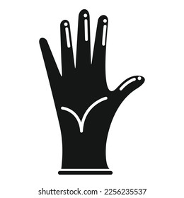 Glove icon simple vector. Medical hand. Surgical latex