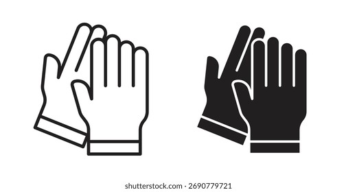 Handschuh-Symbol einfaches Vektorsymbol