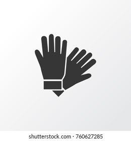 Glove Icon Symbol. Premium Quality Isolated Mitten Element In Trendy Style.