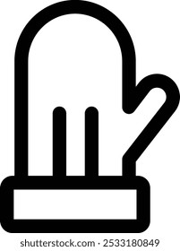 glove icon. Thin Linear Style Design Isolated On White Background