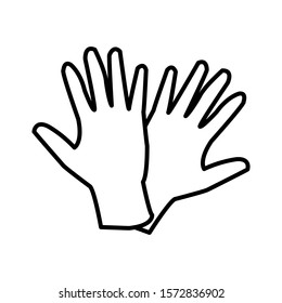Glove icon vector design template
