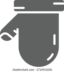 Icono de guantes ilustración vectorial plana
