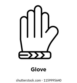 Glove icon vector isolated on white background, Glove transparent sign , line or linear sign, element design in outline style