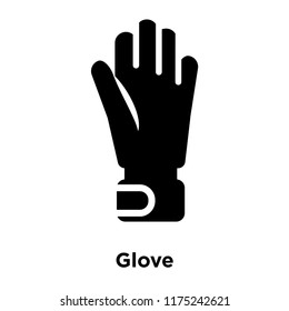 Glove icon vector isolated on white background, logo concept of Glove sign on transparent background, filled black symbol
