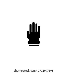 glove icon. glove vector on gray background