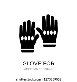 glove for icon vector on white background, glove for trendy filled icons from American football collection, glove for simple element illustration
