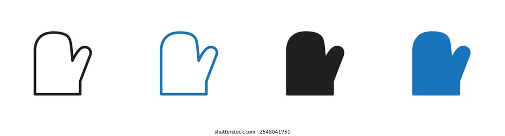 Conjunto de Vector de icono de guante