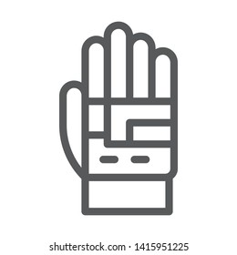 Glove icon - Vector. Spage concept vector illustration.