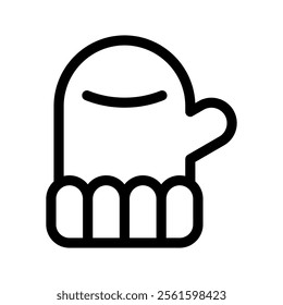 Glove Icon Vector Symbol Design Illustration
