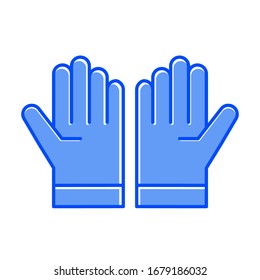 Glove icon vector in trendy style isolated