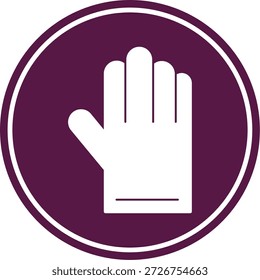 Icono de guante para su proyecto
