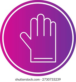 Icono de guante para su proyecto