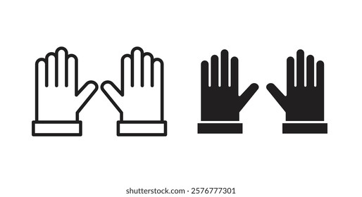 Glove icons pack for ui designs