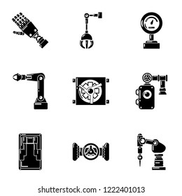 Glove icons set. Simple set of 9 glove vector icons for web isolated on white background