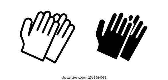 Glove icons for web ui designs