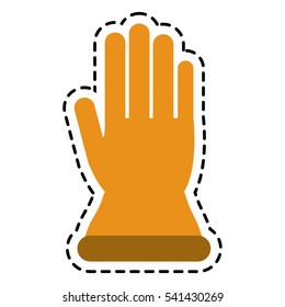 Glove of industrial security design