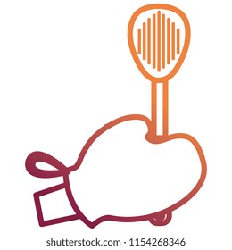 glove kitchen with spatule
