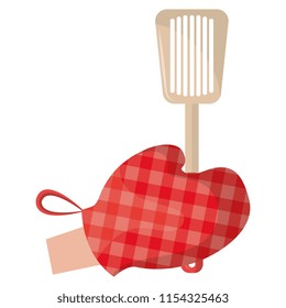 glove kitchen with spatule
