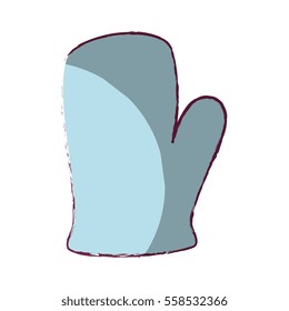 glove kitchen tool isolated icon