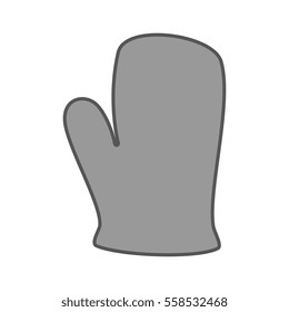glove kitchen tool isolated icon