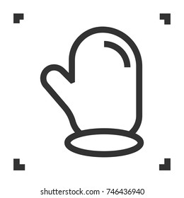 Glove line icon
