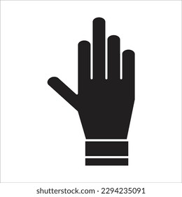Handschuhlinie neues Vektorsymbol