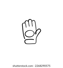 Glove Line Style Icon Design