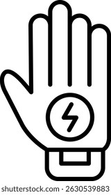 Guante Nuevo Vector de diseño de iconos creativos