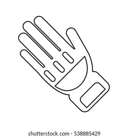 glove protection fireman elements line