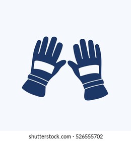Glove report icon,clean vector