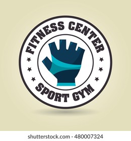 glove sport gym icon