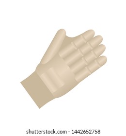 Glove for sports games. Vector color icon. Isolated on white background.