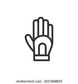 Glove thin line icon. Symbol in trendy outline style. Premium design for web and apps. Perfect for UI. 