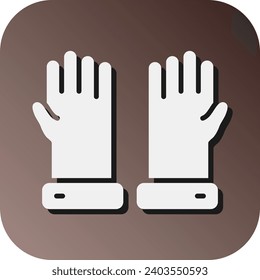 Glove Vector Glyph Gradient Background Icon For Personal And Commercial Use.
