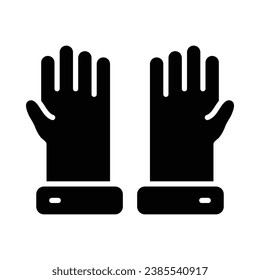 Icono De Glove Vector Gyph Para Uso Personal Y Comercial.
