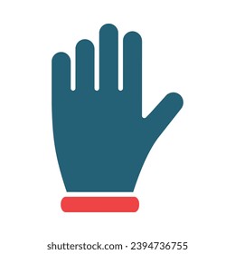 Glove Vector Glyph Two Color Icons For Personal And Commercial Use.
