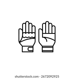 Glove vector icon. Adventure icon line style. perfect use for logo, presentation, website, and more. modern icon design outline style