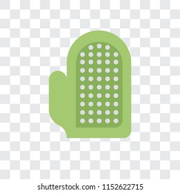 Glove vector icon isolated on transparent background, Glove logo concept