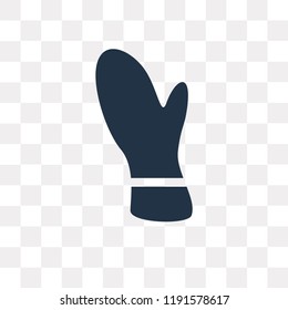 Glove vector icon isolated on transparent background, Glove transparency concept can be used web and mobile