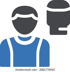 glove vector illustration isolated on a transparent background . glyph vector icons for concept or web graphics.
