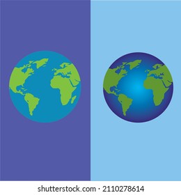 glove vector template. planet earth globe.