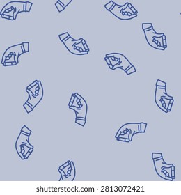 gloved hand holding toxic sample chemical pollution line seamless pattern gloved hand holding toxic sample chemical pollution thin line illustration