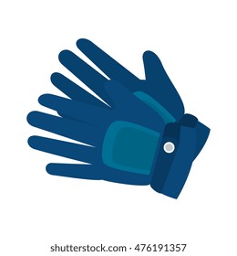 gloves accessory winter sport wear cold vector illustration