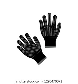 gloves background icon, isolated on white background