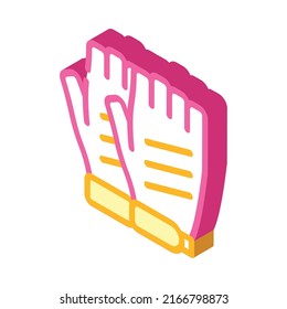 gloves bicyclist isometric icon vector. gloves bicyclist sign. isolated symbol illustration