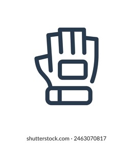 Gloves for Bike Race Grip Vector Icon Illustration