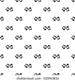 Gloves for biker pattern. Simple illustration of gloves for biker vector pattern for web