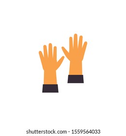 gloves design, Farm utensil nature rural farming harvest countryside and organic theme Vector illustration