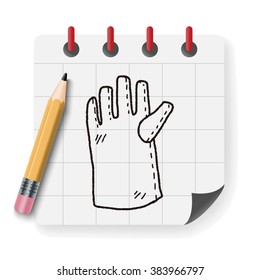 gloves doodle