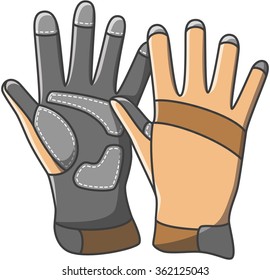 Gloves doodle illustration design